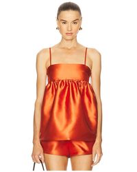 Solid & Striped - Top Sin Mangas Yarden En Color Naranja Talla (También En M, S, Xs) - Lyst