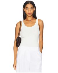 Enza Costa - Military Rib Slim Tank Top - Lyst