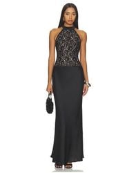 Runaway the Label - Senna Halter Open Back Maxi Dress - Lyst