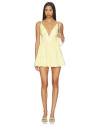 Lovers + Friends - Haven Linen Mini Dress - Lyst