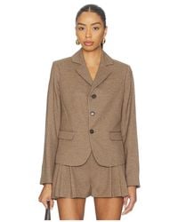 FRAME - Plaid Riding Blazer - Lyst