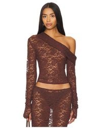 Lioness - Swan Off Shoulder Top - Lyst