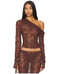 Lioness - Swan Off Shoulder Top - Lyst