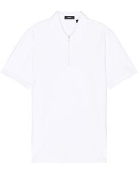 Theory - Ryder Quarter Zip Polo - Lyst