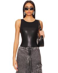 Wolford - Eco Faux Leather String Bodysuit - Lyst