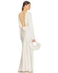 Helsa Jersey Backless Maxi Dress in Brown | Lyst
