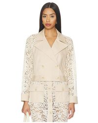 L'Agence - 'Agence Novelle Lace Sleeve Trench - Lyst