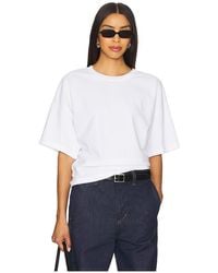 Enza Costa - Short Sleeve Supima Curve Tee - Lyst