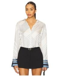 Veronica Beard - Top Manga Larga Delila En Color Ivory Talla (También En 10, 12, 14, 16, 2, 4, 6, 8) - Lyst