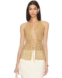 MORE TO COME - Alice Tie Front Top - Lyst