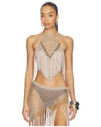 MY BEACHY SIDE - Aria Hand Crochet Halter Top - Lyst