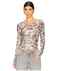 Free People - X Intimately Fp Printed Rush Long Sleeve - Lyst