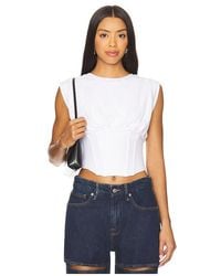 GOOD AMERICAN - Sleeveless Corset Top - Lyst