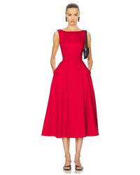 Helsa - Kleid Stretch Cotton Sateen - Lyst