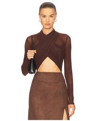 Bardot - Aliyah Wrap Bodysuit - Lyst