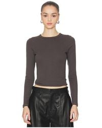 Enza Costa - Supima Long Sleeve Tee - Lyst