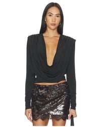 ALL THE WAYS - Emma Drape Front Top - Lyst