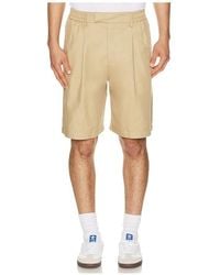 BOUND - Wide Pleated Cotton Short - Lyst