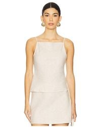 L'academie - 'Academie Eula Linen Top - Lyst