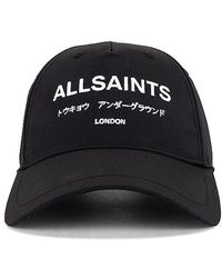 AllSaints - Underground Logo Baseball Cap - Lyst