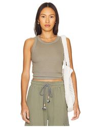 Sundry - Top Sin Mangas En Color Verde Talla En - Lyst