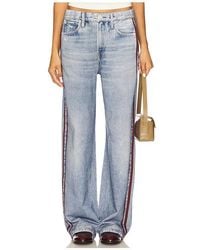 Rag & Bone - Miramar Terry Wide Track Pant Jeans - Lyst