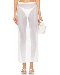 Camila Coelho - Anette Sheer Maxi Skirt - Lyst