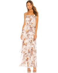 shona joy marea tiered maxi dress