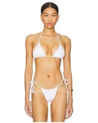 Cin Cin - Isle Hoop Halter Bikini Top - Lyst