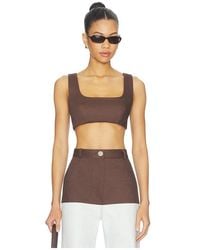 Matthew Bruch - Tie Back Crop Top - Lyst