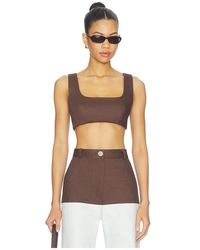 Matthew Bruch - Tie Back Crop Top - Lyst