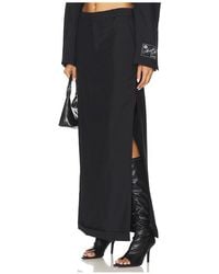 Alexander Wang - Mid Rise Tailored Maxi Skirt - Lyst