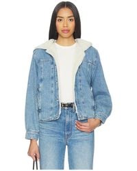 Free People - X We The Free Asher Cozy Denim Jacket - Lyst