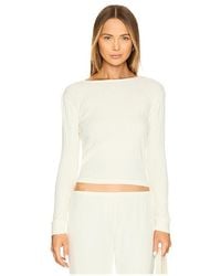 DONNI. - Pointelle Long Sleeve - Lyst