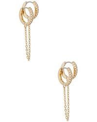 Ettika - Double Piercing Crystal Cuff Earring - Lyst