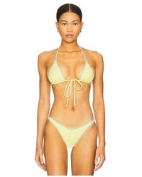 Frankie's Bikinis - Paradise Ribbed Bikini Top - Lyst