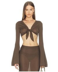 Lovers + Friends - Paisleigh Knit Tie Top - Lyst