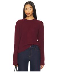 Enza Costa - Easy Long Sleeve Crew Sweater - Lyst