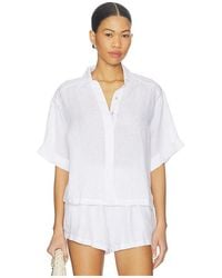 PQ Swim - Linen Button Up Top - Lyst