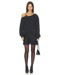 Alexander Wang - Pre-Styled Slip Dress With Cut Neckline Sweater - Lyst