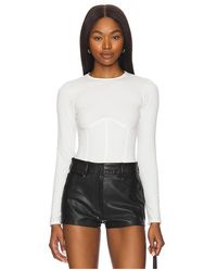 Fleur du Mal - Organic Cotton Long Sleeve T-Shirt Bodysuit - Lyst