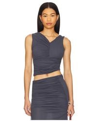 Indah - Ari Solid V Neck Top - Lyst