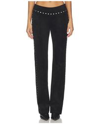 Amanda Uprichard - Regency Suede Pants - Lyst
