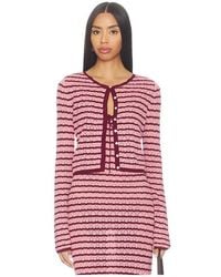 LSPACE - Gilet Rosalie En,Burgundy. Taille Also En S, Xs, M, Xl - Lyst