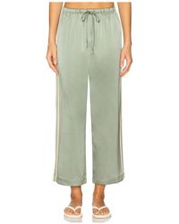 DONNI. - Silk Stripe Crop Pant - Lyst