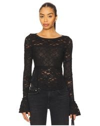 Free People - Lace Layering Long Sleeve - Lyst