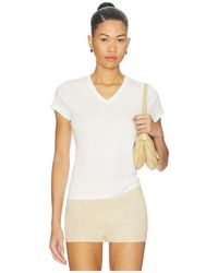 St. Agni - Organic Cotton V Neck Tee - Lyst