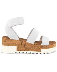 steve madden bandi elastic cork flatform sandals