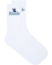 Rhude - Rossa Logo Socks - Lyst