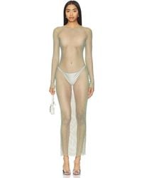 Kim Shui - Fishnet Long Sleeve Dress - Lyst